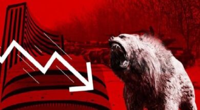 शेयर बाजार में बड़ी गिरावट