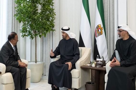 अजीत डोभाल की यूएई के राष्ट्रपति से मुलाकात