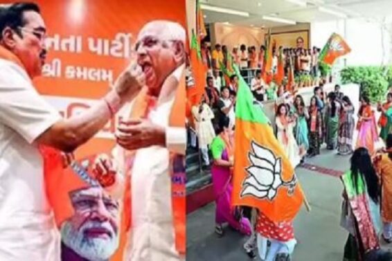 गुजरात में भाजपा की प्रचंड जीत