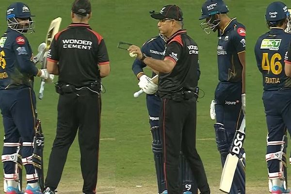 IPL-19 : राहुल तेवतिया की गलती पकड़ी गई, पंजाब किंग्स के खिलाफ निर्धारित मानक से चौड़ा बल्ला लेकर उतरे थे