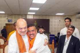 अमित शाह व शुभेंदु अधिकारी