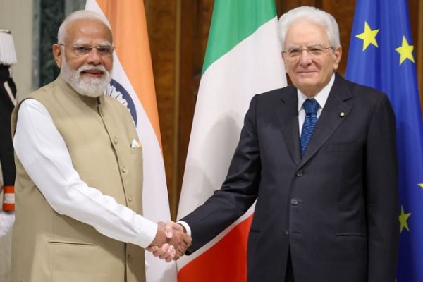 पीएम मोदी ने इटली के राष्ट्रपति सर्जियो मैटारोला से की मुलाकात, द्विपक्षीय संबंधों को बढ़ावा देने के तरीकों पर चर्चा