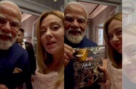 पीएम मोदी ने मेलोनी को दी मेलोडी