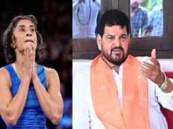 विनेश फोगाट व बृजभूषण शरण सिंह