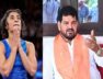 विनेश फोगाट व बृजभूषण शरण सिंह