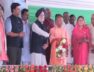 शिलान्यास का बटन दबाते अतिथि गण1