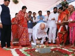 अंबाबाई मंदिर परिसर में शिलान्यास
