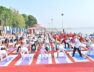 रविदास घाट पर योगासन1