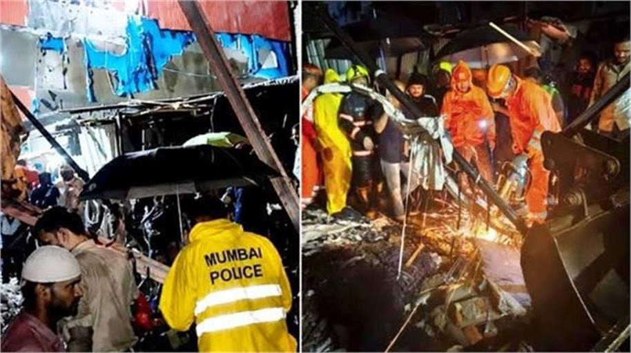 मुंबई में भारी बारिश के बीच बड़ा हादसा, मानखुर्द में तीन मंजिला चॉल ढही; 6 की मौत, बचाव अभियान जारी