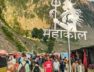 अमरनाथ यात्रियों का जत्था
