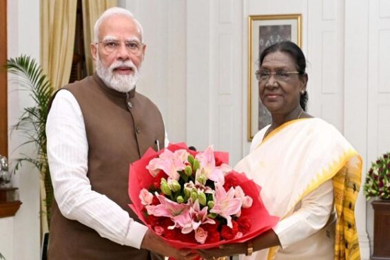पीएम मोदी ने राष्ट्रपति मुर्मु से की मुलाकात