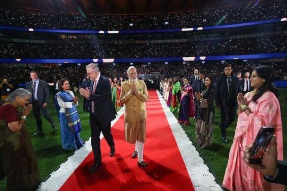 मेलबर्न में भारतीय समुदाय के बीच पीएम मोदी