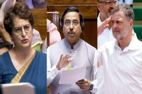 राहुल व प्रियंका का प्रह्लाद जोशी पर हमला
