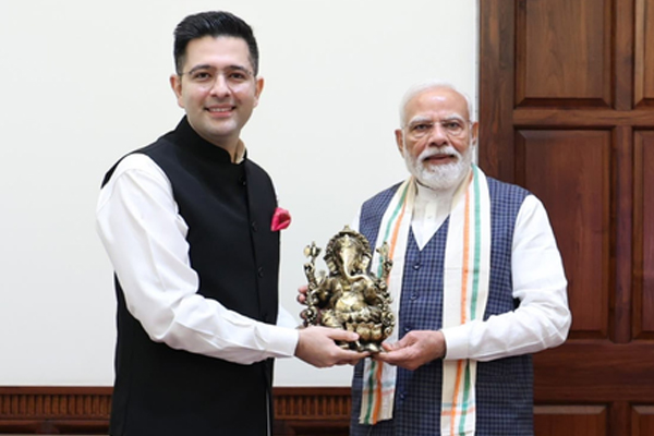 राघव चड्ढा ने पीएम मोदी से की मुलाकात, बोले- एक सुबह जो हमेशा याद रहेगी