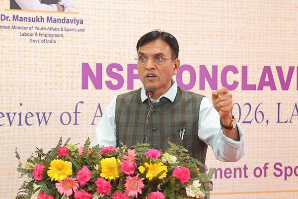 NSF कॉन्क्लेव में बोले खेल मंत्री मांडविया- ‘चयन प्रक्रिया निष्पक्ष हो, किसी एथलीट के साथ नाइंसाफी नहीं होनी चाहिए’